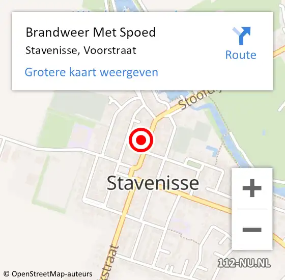 Locatie op kaart van de 112 melding: Brandweer Met Spoed Naar Stavenisse, Voorstraat op 7 december 2022 15:52