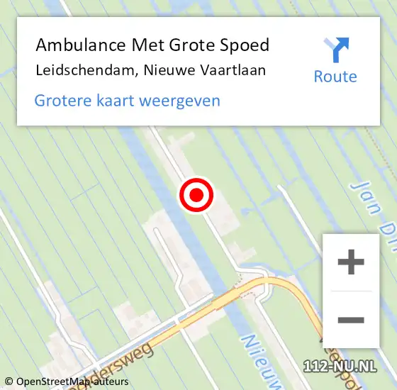 Locatie op kaart van de 112 melding: Ambulance Met Grote Spoed Naar Leidschendam, Nieuwe Vaartlaan op 9 december 2022 05:24