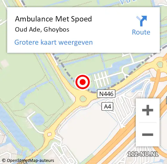 Locatie op kaart van de 112 melding: Ambulance Met Spoed Naar Oud Ade, Ghoybos op 10 december 2022 13:58