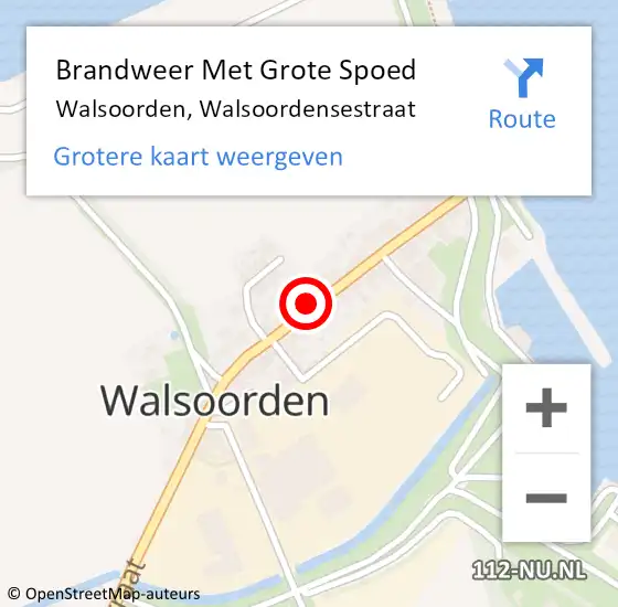 Locatie op kaart van de 112 melding: Brandweer Met Grote Spoed Naar Walsoorden, Walsoordensestraat op 14 december 2022 19:21