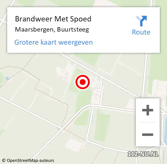 Locatie op kaart van de 112 melding: Brandweer Met Spoed Naar Maarsbergen, Buurtsteeg op 15 december 2022 21:00