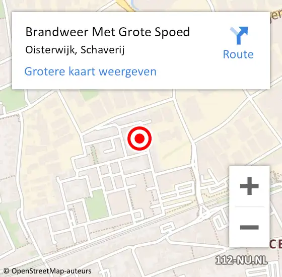 Locatie op kaart van de 112 melding: Brandweer Met Grote Spoed Naar Oisterwijk, Schaverij op 15 december 2022 21:42