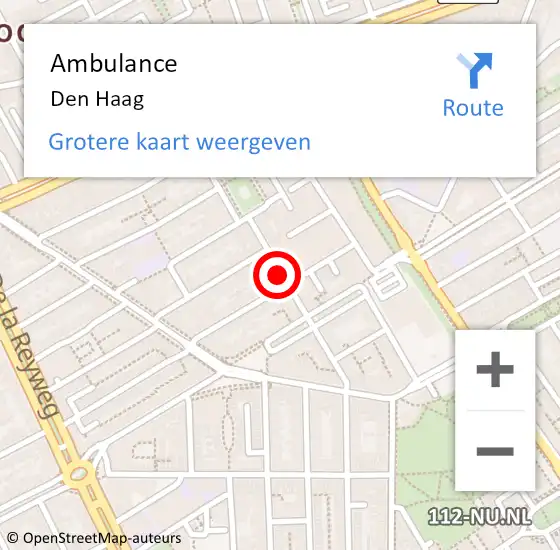 Locatie op kaart van de 112 melding: Ambulance Heeg op 8 augustus 2014 15:10