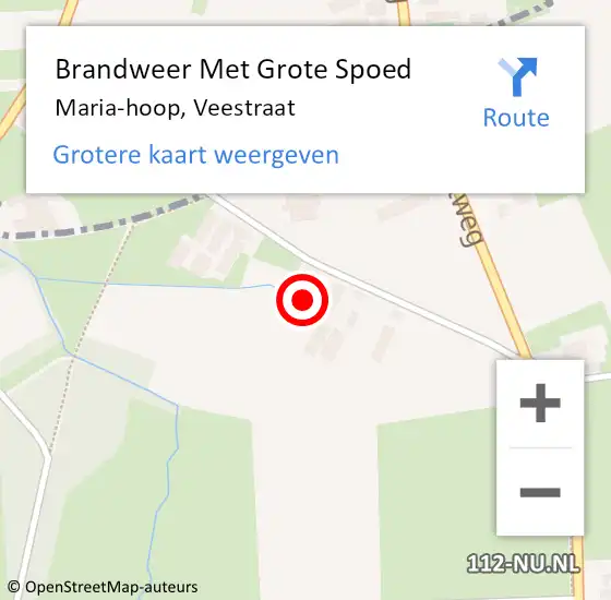 Locatie op kaart van de 112 melding: Brandweer Met Grote Spoed Naar Maria-hoop, Veestraat op 19 december 2022 13:53