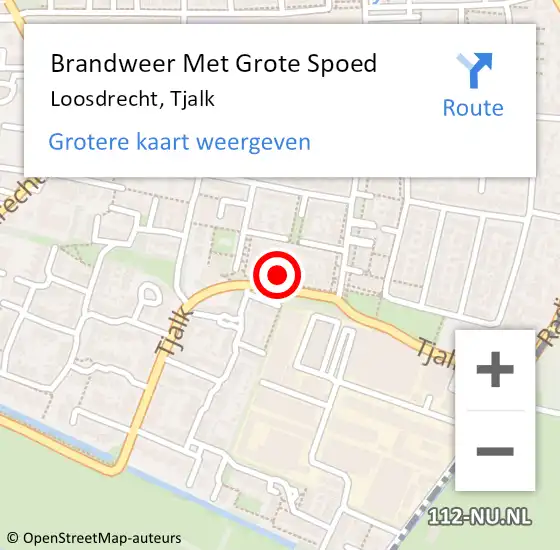 Locatie op kaart van de 112 melding: Brandweer Met Grote Spoed Naar Loosdrecht, Tjalk op 20 december 2022 09:36