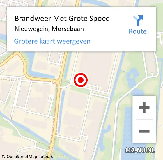 Locatie op kaart van de 112 melding: Brandweer Met Grote Spoed Naar Nieuwegein, Morsebaan op 23 december 2022 06:08