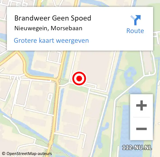 Locatie op kaart van de 112 melding: Brandweer Geen Spoed Naar Nieuwegein, Morsebaan op 23 december 2022 06:09