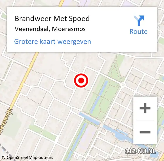 Locatie op kaart van de 112 melding: Brandweer Met Spoed Naar Veenendaal, Moerasmos op 29 december 2022 21:26