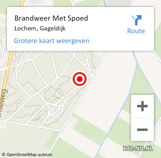 Locatie op kaart van de 112 melding: Brandweer Met Spoed Naar Lochem, Gageldijk op 31 december 2022 14:35