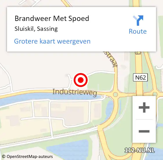 Locatie op kaart van de 112 melding: Brandweer Met Spoed Naar Sluiskil, Sassing op 1 januari 2023 00:20