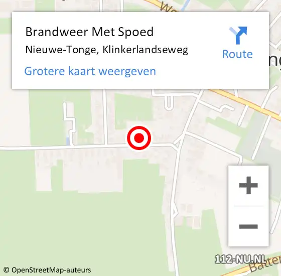 Locatie op kaart van de 112 melding: Brandweer Met Spoed Naar Nieuwe-Tonge, Klinkerlandseweg op 1 januari 2023 03:55