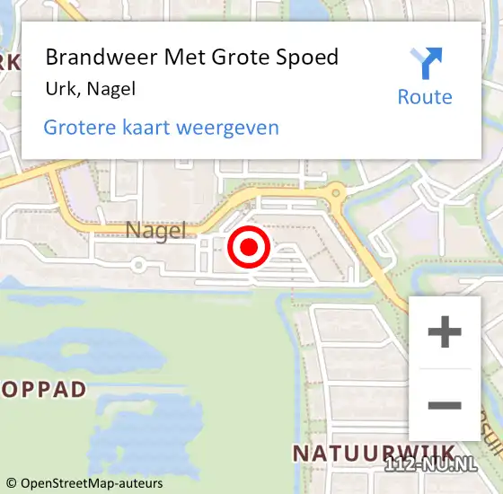 Locatie op kaart van de 112 melding: Brandweer Met Grote Spoed Naar Urk, Nagel op 3 januari 2023 05:36