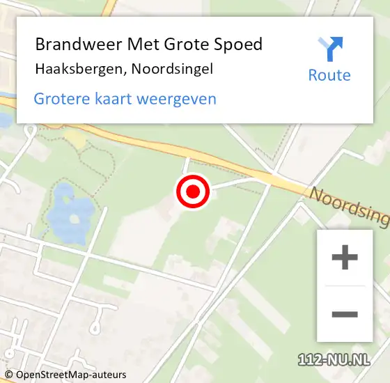 Locatie op kaart van de 112 melding: Brandweer Met Grote Spoed Naar Haaksbergen, Noordsingel op 9 januari 2023 18:37