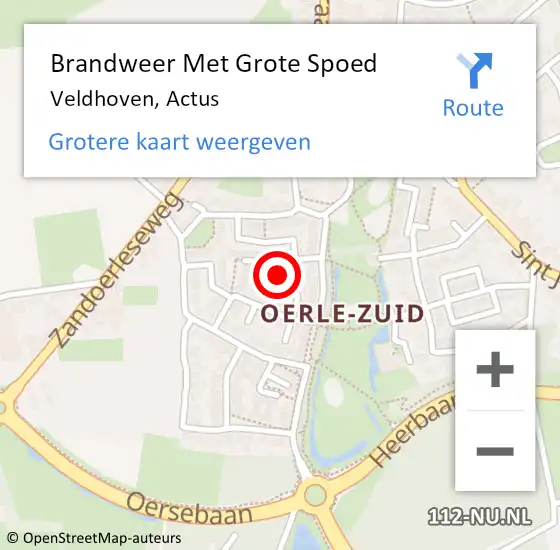 Locatie op kaart van de 112 melding: Brandweer Met Grote Spoed Naar Veldhoven, Actus op 9 januari 2023 21:36