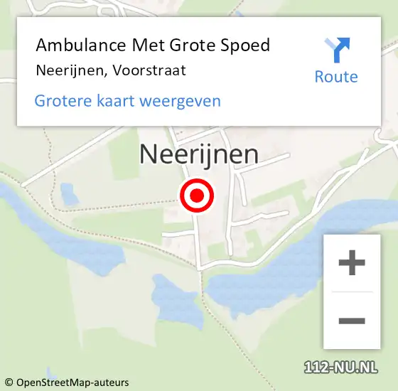 Locatie op kaart van de 112 melding: Ambulance Met Grote Spoed Naar Beesd, Voorstraat op 13 januari 2023 19:53