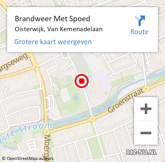 Locatie op kaart van de 112 melding: Brandweer Met Spoed Naar Oisterwijk, Van Kemenadelaan op 17 januari 2023 20:52