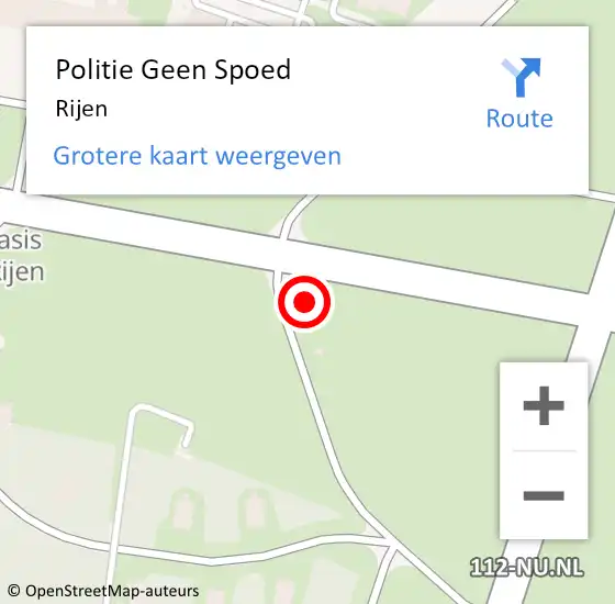 Locatie op kaart van de 112 melding: Politie Geen Spoed Naar Rijen op 18 januari 2023 17:35