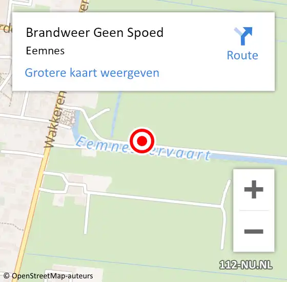 Locatie op kaart van de 112 melding: Brandweer Geen Spoed Naar Eemnes op 21 januari 2023 16:18