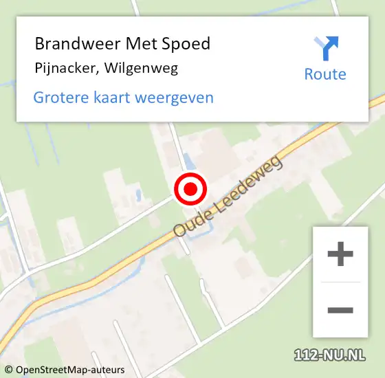 Locatie op kaart van de 112 melding: Brandweer Met Spoed Naar Pijnacker, Wilgenweg op 23 januari 2023 08:38