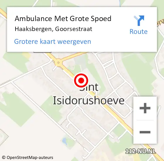 Locatie op kaart van de 112 melding: Ambulance Met Grote Spoed Naar Haaksbergen, Goorsestraat op 26 januari 2023 07:53