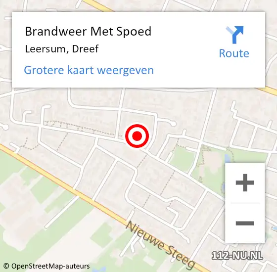 Locatie op kaart van de 112 melding: Brandweer Met Spoed Naar Leersum, Dreef op 26 januari 2023 08:21