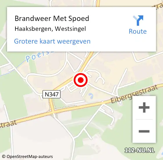 Locatie op kaart van de 112 melding: Brandweer Met Spoed Naar Haaksbergen, Westsingel op 30 januari 2023 12:15