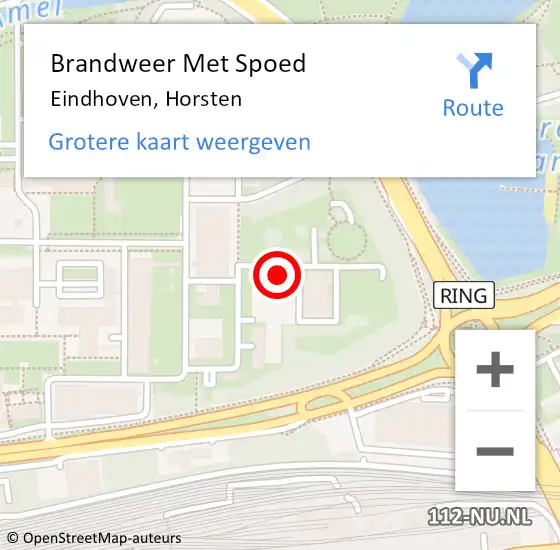 Locatie op kaart van de 112 melding: Brandweer Met Spoed Naar Eindhoven, Horsten op 2 februari 2023 11:31