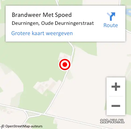 Locatie op kaart van de 112 melding: Brandweer Met Spoed Naar Deurningen, Oude Deurningerstraat op 5 februari 2023 12:23