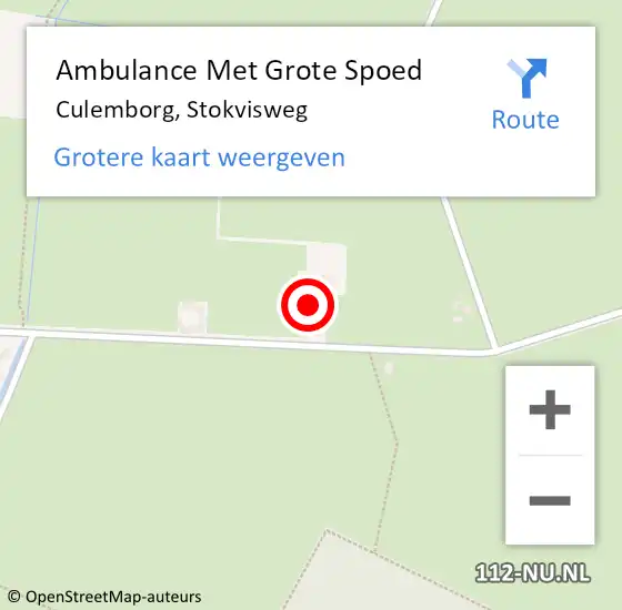 Locatie op kaart van de 112 melding: Ambulance Met Grote Spoed Naar Culemborg, Stokvisweg op 8 februari 2023 15:05