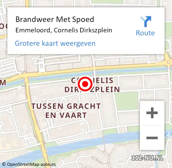 Locatie op kaart van de 112 melding: Brandweer Met Spoed Naar Emmeloord, Cornelis Dirkszplein op 8 februari 2023 16:25