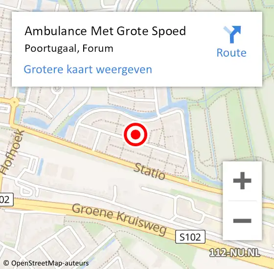 Locatie op kaart van de 112 melding: Ambulance Met Grote Spoed Naar Poortugaal, Forum op 10 februari 2023 15:02