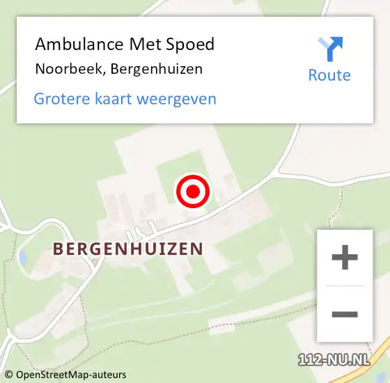 Locatie op kaart van de 112 melding: Ambulance Met Spoed Naar Noorbeek, Bergenhuizen op 15 augustus 2014 11:00