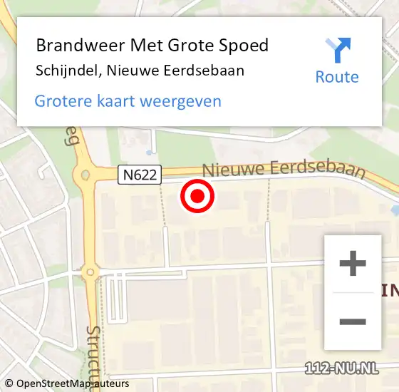 Locatie op kaart van de 112 melding: Brandweer Met Grote Spoed Naar Schijndel, Nieuwe Eerdsebaan op 16 februari 2023 10:45