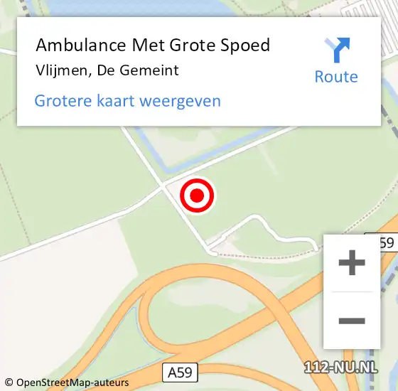 Locatie op kaart van de 112 melding: Ambulance Met Grote Spoed Naar Vlijmen, De Gemeint op 16 februari 2023 21:21