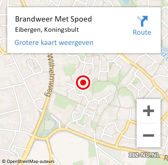 Locatie op kaart van de 112 melding: Brandweer Met Spoed Naar Eibergen, Koningsbult op 17 februari 2023 20:36