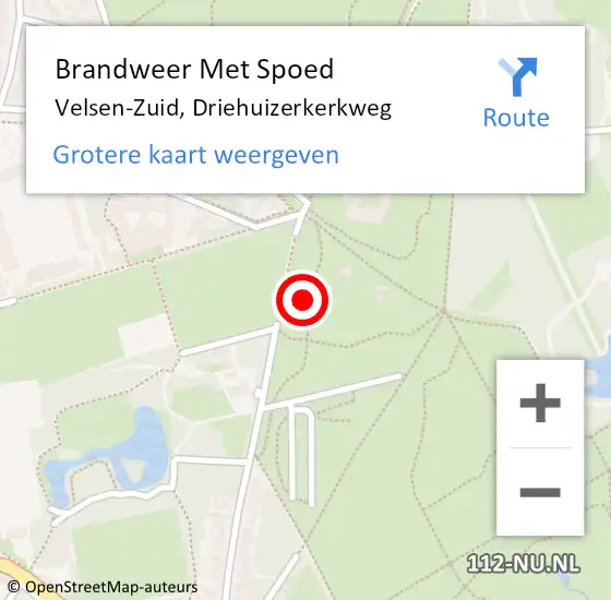 Locatie op kaart van de 112 melding: Brandweer Met Spoed Naar Velsen-Zuid, Driehuizerkerkweg op 18 februari 2023 08:15