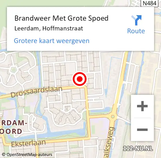 Locatie op kaart van de 112 melding: Brandweer Met Grote Spoed Naar Leerdam, Hoffmanstraat op 22 februari 2023 07:43