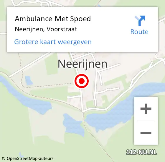Locatie op kaart van de 112 melding: Ambulance Met Spoed Naar Beesd, Voorstraat op 23 februari 2023 08:43