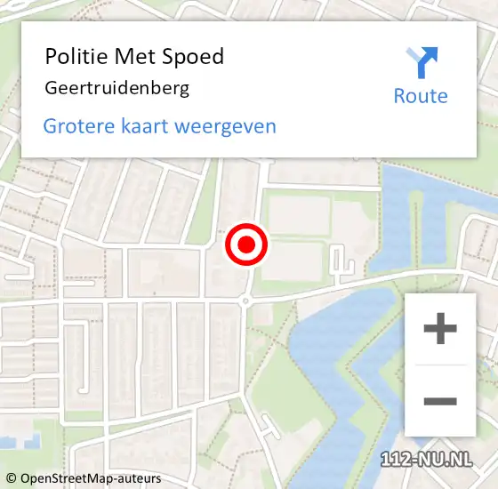 Locatie op kaart van de 112 melding: Politie Met Spoed Naar Geertruidenberg op 28 februari 2023 02:44