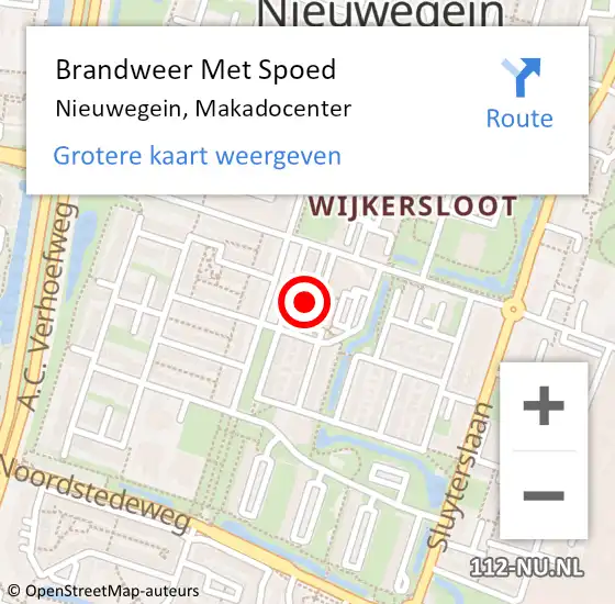 Locatie op kaart van de 112 melding: Brandweer Met Spoed Naar Nieuwegein, Makadocenter op 28 februari 2023 07:49