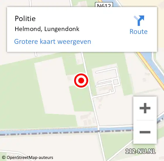 Locatie op kaart van de 112 melding: Politie Helmond, Lungendonk op 4 maart 2023 15:14