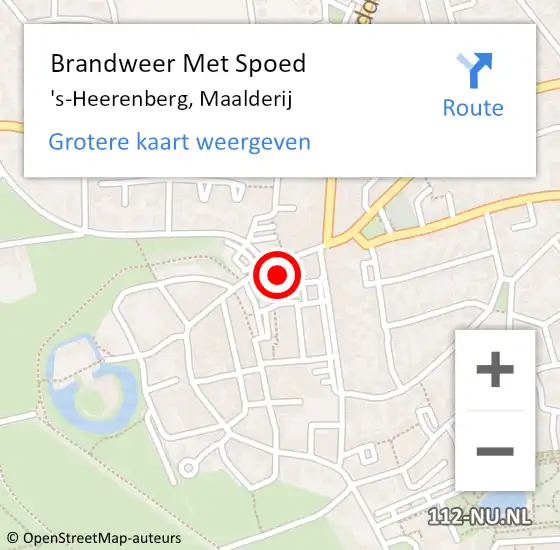 Locatie op kaart van de 112 melding: Brandweer Met Spoed Naar 's-Heerenberg, Maalderij op 12 maart 2023 22:18