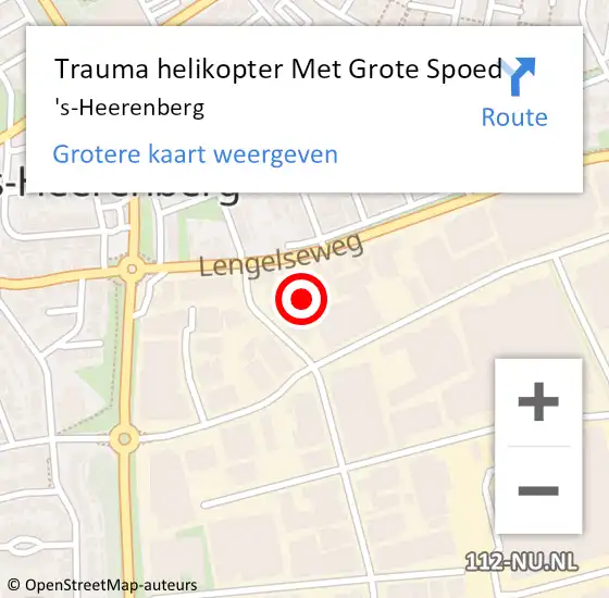Locatie op kaart van de 112 melding: Trauma helikopter Met Grote Spoed Naar 's-Heerenberg op 16 maart 2023 18:24