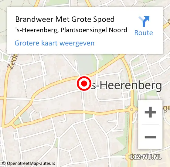 Locatie op kaart van de 112 melding: Brandweer Met Grote Spoed Naar 's-Heerenberg, Plantsoensingel Noord op 17 maart 2023 08:34