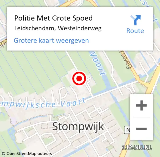 Locatie op kaart van de 112 melding: Politie Met Grote Spoed Naar Leidschendam, Westeinderweg op 19 maart 2023 01:10