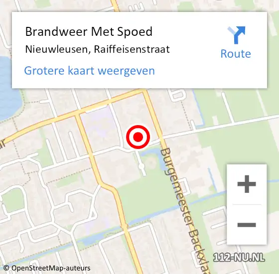 Locatie op kaart van de 112 melding: Brandweer Met Spoed Naar Nieuwleusen, Raiffeisenstraat op 19 maart 2023 04:58