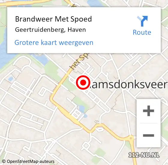 Locatie op kaart van de 112 melding: Brandweer Met Spoed Naar Geertruidenberg, Haven op 21 maart 2023 09:21