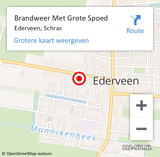 Locatie op kaart van de 112 melding: Brandweer Met Grote Spoed Naar Ederveen, Schras op 21 maart 2023 23:23