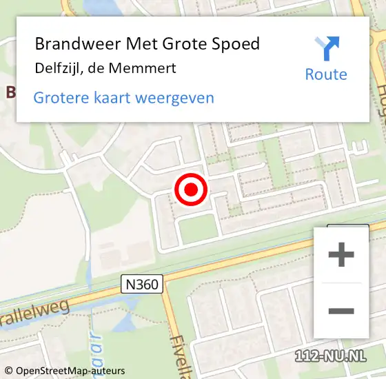 Locatie op kaart van de 112 melding: Brandweer Met Grote Spoed Naar Delfzijl, de Memmert op 22 maart 2023 13:15