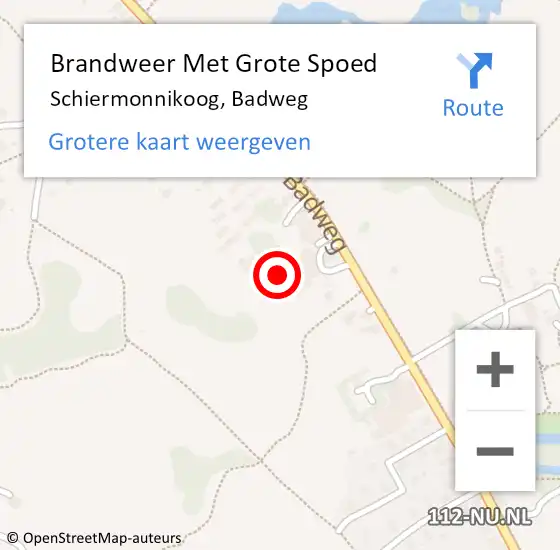 Locatie op kaart van de 112 melding: Brandweer Met Grote Spoed Naar Schiermonnikoog, Badweg op 23 maart 2023 19:23